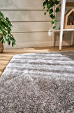 Apex Halı Gri Peluş Dokulu Kaydırmaz Dekoratif Halı