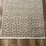 Hoom Rugs Aria 1128 Vizon Pamuk Tabanlı Modern Halı
