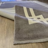 Hoom Rugs York 204 Gri Krem Çerçeveli Modern Salon Halısı
