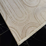 Hoom Rugs İpek 1133 Vizon Akrilik Pamuk Taban Keçeleşmeyen Halı