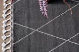 Eko Halı Urban URB 02 Black Grey Etnik Desenlere Sahip Hav Toz Vermez Yumuşak Dokulu Modern Halı