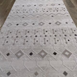 Hoom Rugs Dekor 1056 Gri Kaymaz Taban Antibakteriyel Modern Akrilik Halı