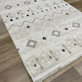 Hoom Rugs Dekor 1056 Gri Kaymaz Taban Antibakteriyel Modern Akrilik Halı