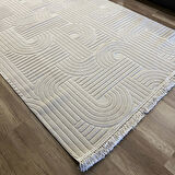 Hoom Rugs Design 1090 Bej Yumuşak Dokusuz İskandinav Halı