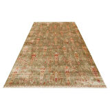 Hoom Rugs Nepal ZR 08 Yün Viskon Tensel Green Autumn Otantik Modern Uşak Halısı