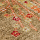 Hoom Rugs Nepal ZR 08 Yün Viskon Tensel Green Autumn Otantik Modern Uşak Halısı