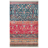Hoom Rugs Nepal ZR 17 Yün Viskon Tensel Navy Multy Otantik Modern Uşak Desenli Halı