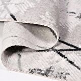 İpek Mekik Halı Filiya 11353 Krem Modern Salon Halısı