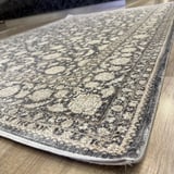 Hoom Rugs Elegant 006 Antrasit Vizon Doğal Elyaf Yansımalı Klasik Desenli Salon Halısı