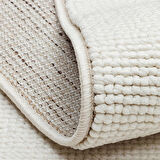 Hoom Rugs Helsinki Plain White Polyester Modern İskandinav Halı