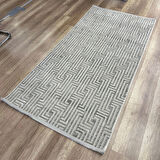 Hoom Rugs  Ares 1140 Vizon Modern Düz Desen Pamuk Taban Halı