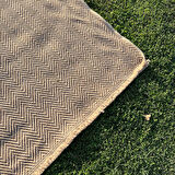 Hoom Rugs India 671 Kahve Dokuma Jüt Kilim