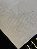 Eko Mono MNO LUX 01 White Hav Toz Vermez Kaymaz Tabanlı Şık Kilim