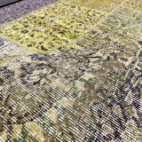 Hoom Rugs Patchwork Sarı 120x180 2,16 M2 El Dokuma Kilim