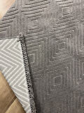 Hoom Rugs Prag 9210 Koyu Gri Modern Makina Halısı