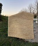 Eko Halı Flatweave Choti Cream Dekoratif Jüt Kilim