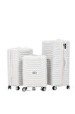 Keo-Plus Kemik 3 lü Set Silikon Kırılmaz PP Valiz