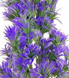 Yapay Çiçek Siyah Saksıda Mor Sıkas Ağacı 55cm