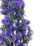 Yapay Çiçek Siyah Saksıda Mor Sıkas Ağacı 55cm