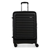 ÇÇS 5238 Lüx Orta Boy Valiz Siyah