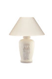 Modern Urart Seramik Krem Abajur 1 Beyaz Seramik E27 46-70