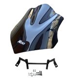 Bajaj Pulsar N250 2022-2024 Uyumlu Kısa Ön Cam Füme