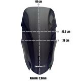 Bajaj Dominar 250 / 400 2017-2024 Uyumlu Uzun Ön Cam Füme