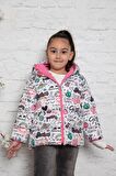 İçi Polar Baskılı Bebe Mont