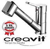 Creavit Mf8320S Spiralli Lüx Evye Mutfak Bataryası Armatürü (BERBER BATARYASI)