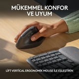 Logitech 920-012311 Wave Keys Kablosuz Türkçe Q Klavye Bluetooth Bağlantı İle Ev Ofis Kullanımı İçin