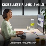 Logitech 920-012311 Wave Keys Kablosuz Türkçe Q Klavye Bluetooth Bağlantı İle Ev Ofis Kullanımı İçin