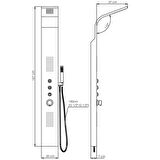 GPD Duş Paneli Inox Yüzey DSP08