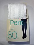 PENTİ PRETTY KNIT 80 DEN KÜLOTLU ÇORAP BEYAZ 2-3 YAŞ