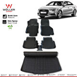 Audi A3 Sedan Paspas Bagaj Havuzu 2013 2020 Arası 3D Wöller Ultraflex Set