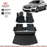 Mercedes C W205 Paspas Bagaj Havuzu 2014 2020 Arası 3D Wöller Ultraflex Set
