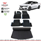 Renault Megane 4 Paspas Bagaj Havuzu Sedan 2016 2022 3D Wöller Ultraflex Set