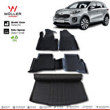 Kia Sportage Paspas Bagaj Havuzu 2016 2021 Arası 3D Wöller Ultraflex Set