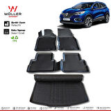 Renault Kadjar Paspas Bagaj Havuzu 2015 2021 Arası 3D Wöller Ultraflex Set