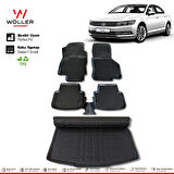 VW Passat B8 Paspas Bagaj Havuzu 2015 2022 Arası 3D Wöller Ultraflex Set