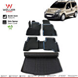 Citroen Nemo Paspas Bagaj Havuzu 2008 Sonrası 3d Havuzlu Wöller