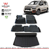 Citroen Berlingo Paspas Bagaj Havuzu 2019 Sonrası 3d Havuzlu Wöller