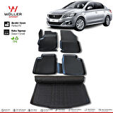Peugeot 301 Paspas Bagaj Havuzu 2012 Sonrası 3d Havuzlu Wöller Ultraflex Set