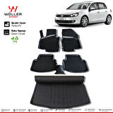 Volkswagen Golf 6 Paspas Bagaj Havuzu 2008 2012 Arası 3d Wöller Ultraflex Set