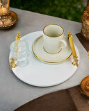 Commitment  Gold Polyester Nişan Tepsisi 