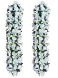 Yapay Çiçek Tak Organizasyon Çiçeği Nişan Masası Çiçek Süsleme 150*30 cm