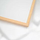 Premium Ham Masif Çam Çerçeve - 3mm MDF Arkalık - 500 Mikron Kırılmaz Şeffaf PVC Ön Koruma - Şık ve Dayanıklı Duvar Masif Ahşap Çerçevesi