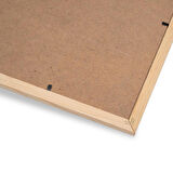 Premium Ham Masif Çam Çerçeve - 3mm MDF Arkalık - 500 Mikron Kırılmaz Şeffaf PVC Ön Koruma - Şık ve Dayanıklı Duvar Masif Ahşap Çerçevesi