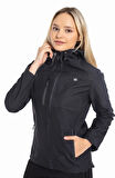 Crozwise Antrasit Kadın Su Geçirmez Softshell Outdoor Mont / Ceket - 5037-06