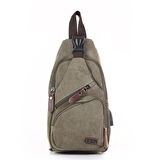 Ççs London 31184 Usb Aux Çıkışlı Kanvas Sırt Çantası Yeşil