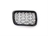 Bmw 3 Serisi E36 1997-1999 Uyumlu Dıamond  Panjur ( Böbrek ) Pıano Black  Çerçeve